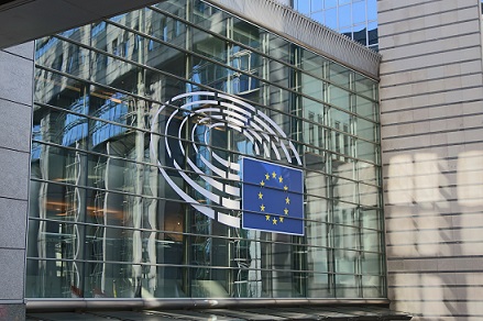 The European Parliament building.